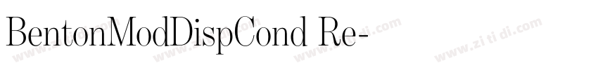 BentonModDispCond Re字体转换